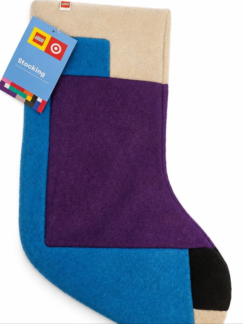 LEGO Colorblock Purple & Blue CHRISTAMAS Stocking - Picture 2 of 2
